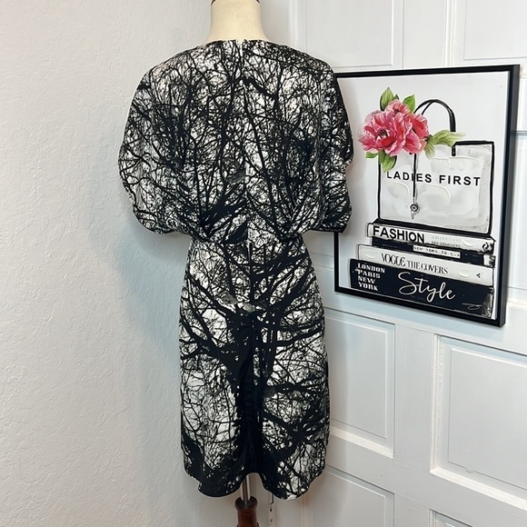 Nicola Finetti BNW V-Neck Dress Size 8 - Picture 3 of 7